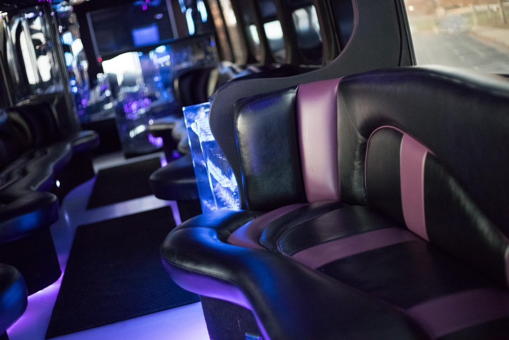 Limo Bus (Interior, Curved Seating, View 1)