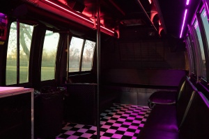 Orange Party Bus (Interior, Rear, Window Lighting)